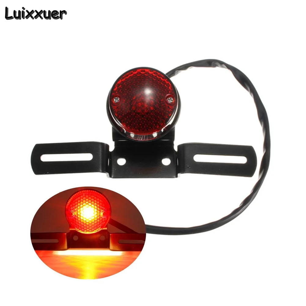 Motorcycle Retro Red Rear Tail Brake Stop Light Lamp W/ License Plate Mount for Harley Honda Suzuki Chopper Bobber
Motorcycle Retro Red Rear Tail Brake Stop Light Lamp W/ License Plate Mount for Harley Honda Suzuki Chopper Bobber