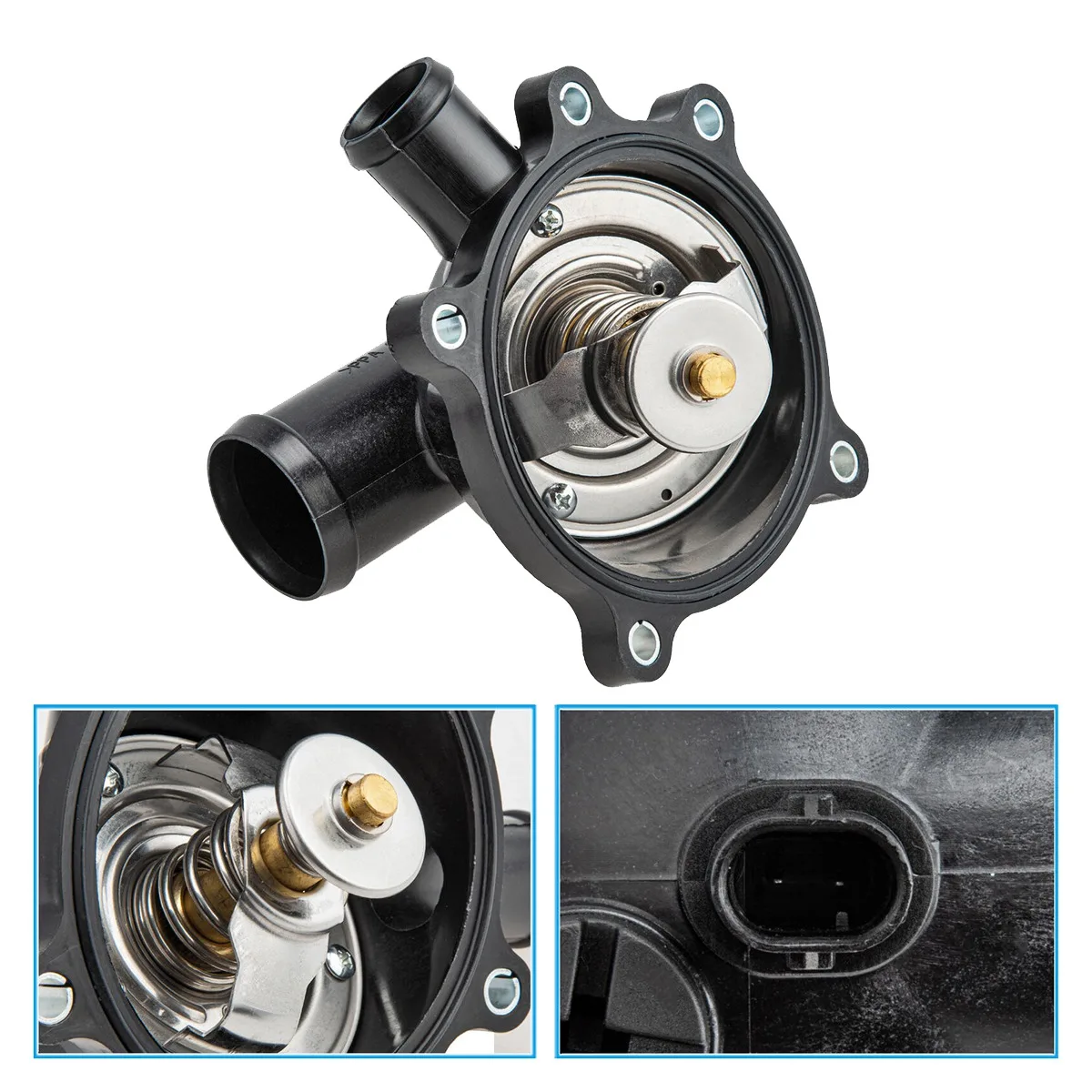 For Audi A6 A8 Q7 S6 S8 Touareg Engine Coolant Thermostat 079121115BK 079-121-115-BK 079121115BA 079121115BF 079121115N
For Audi A6 A8 Q7 S6 S8 Touareg Engine Coolant Thermostat 079121115BK 079-121-115-BK 079121115BA 079121115BF 079121115N