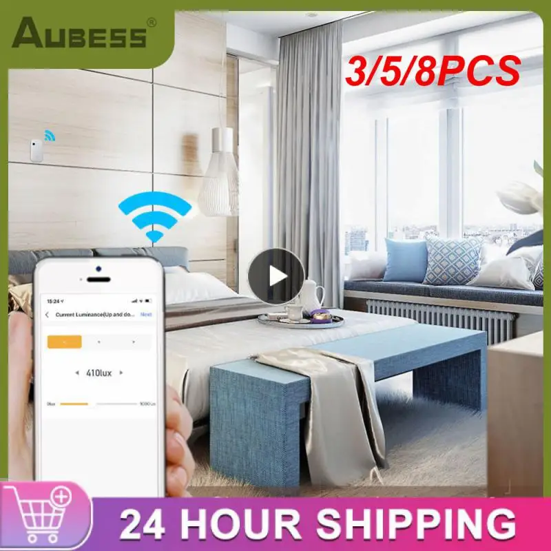 3/5/8PCS Real-time Light Detector Brightness Detector Ai Automation Smart Illuminance Sensor Smart Life Tuya Wifi Light Sensor
3/5/8PCS Real-time Light Detector Brightness Detector Ai Automation Smart Illuminance Sensor Smart Life Tuya Wifi Light Sensor