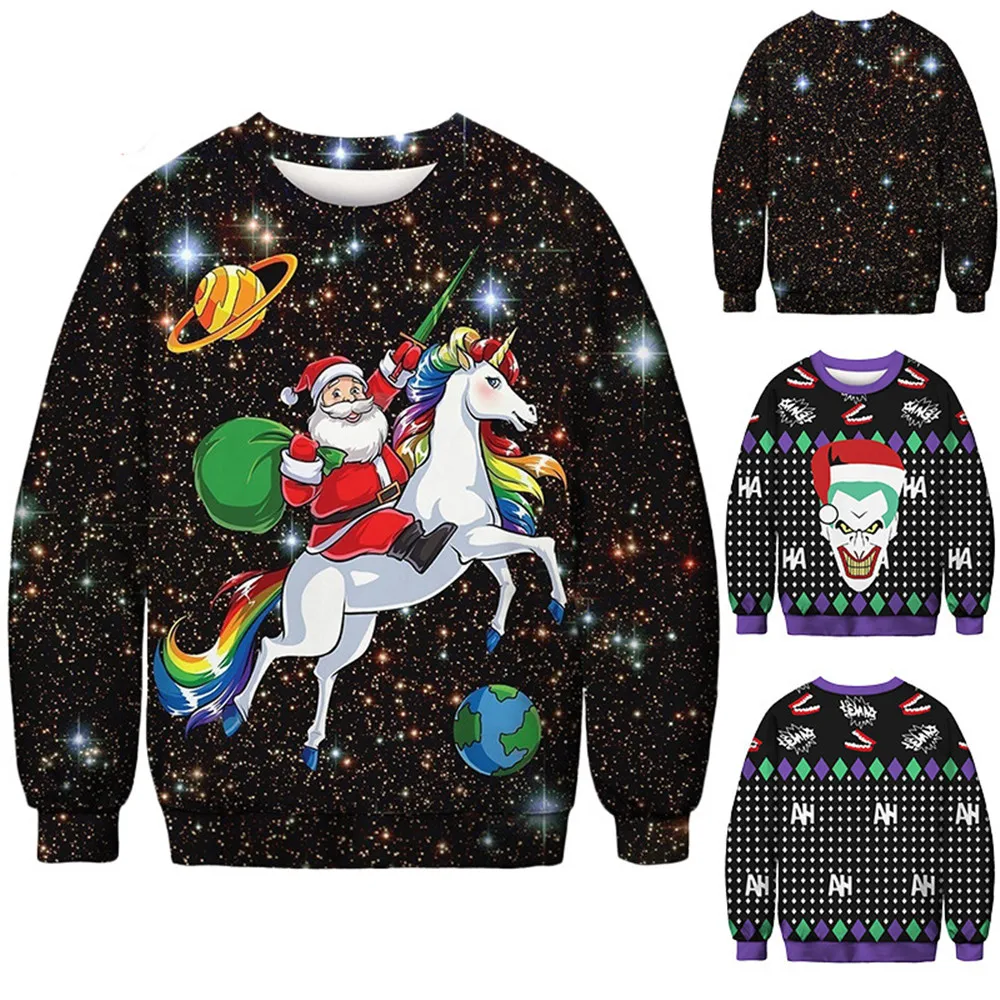 Winter Christmas Old Man Round Neck Pullover Sweater 3D Digital Printing Men and Women Couple Sweatshirts
Winter Christmas Old Man Round Neck Pullover Sweater 3D Digital Printing Men and Women Couple Sweatshirts