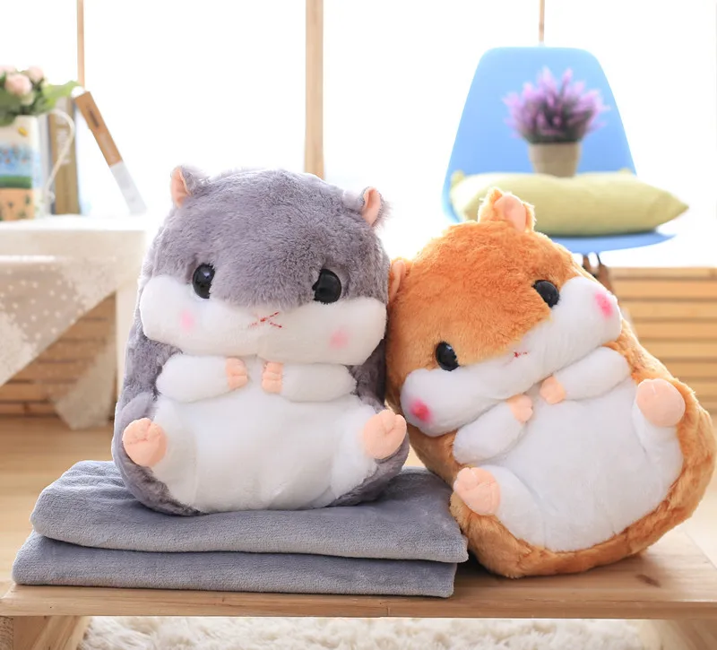 Zqswkl 50cm Cute Hamster Pillow Blanket Car Pillow Dual-purpose Cushion Blanket Large Air-conditioning Coral Fleece Blanket
Zqswkl 50cm Cute Hamster Pillow Blanket Car Pillow Dual-purpose Cushion Blanket Large Air-conditioning Coral Fleece Blanket