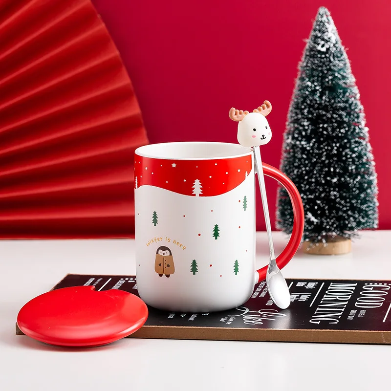 New Year Ceramics Coffee Mug with Lid Santa Claus Cup Red and White Drinkware Milk Bottle Christmas Decoration Holiday Gifts
New Year Ceramics Coffee Mug with Lid Santa Claus Cup Red and White Drinkware Milk Bottle Christmas Decoration Holiday Gifts