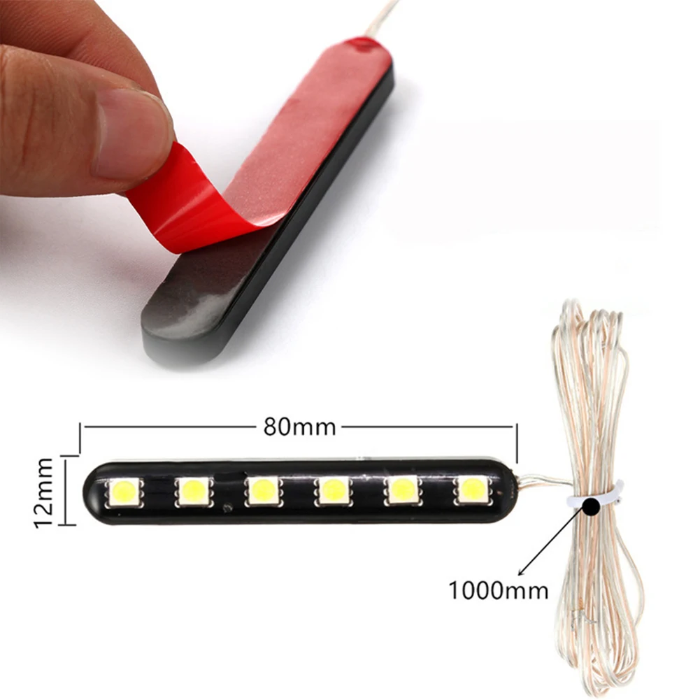 2PCS Motorcycle Turn Signal Plate Light Bar License Plate Light Rear Brake Stop Lamp Tail Indicator Stop Light White 12V 6LEDs
2PCS Motorcycle Turn Signal Plate Light Bar License Plate Light Rear Brake Stop Lamp Tail Indicator Stop Light White 12V 6LEDs