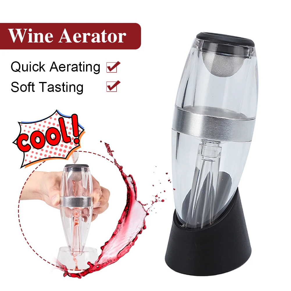 Wine Decanter Pourer With Filter And Base Quick Aerating Wine Decanter Spout Wine Whisky Aerator Dispenser For Home Bar Tools
Wine Decanter Pourer With Filter And Base Quick Aerating Wine Decanter Spout Wine Whisky Aerator Dispenser For Home Bar Tools