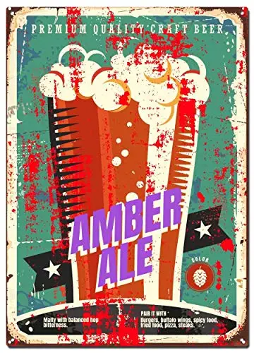Amber Ale Metal Tin Signs, Beer Styles Poster, Decorative Signs Wall Art Home Decor
Amber Ale Metal Tin Signs, Beer Styles Poster, Decorative Signs Wall Art Home Decor