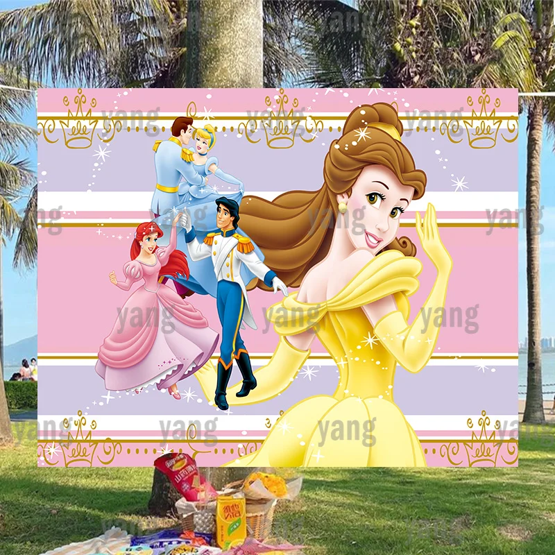 Pink Sleeping Beauty Happy Crowm Pattern Birthday Disney Cartoon Cinderella Colorful Background Backdrop Girls Princess Party
Pink Sleeping Beauty Happy Crowm Pattern Birthday Disney Cartoon Cinderella Colorful Background Backdrop Girls Princess Party