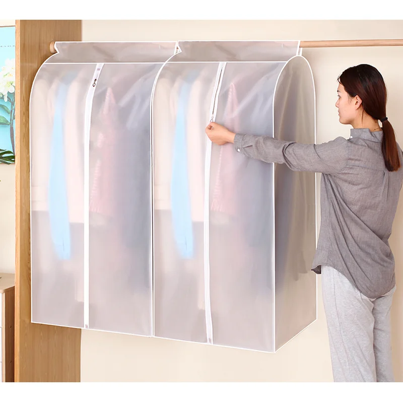 Clothes Dust Cover Dustproof Garment Cloth Storage Waterproof Suit Coat Protector Storage Bag Hanging Organizer Wardrobe WF
Clothes Dust Cover Dustproof Garment Cloth Storage Waterproof Suit Coat Protector Storage Bag Hanging Organizer Wardrobe WF