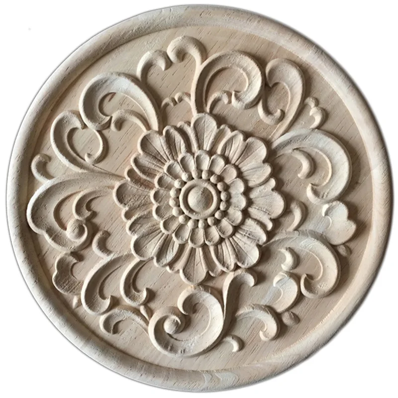 24CM Round Real Wood Applique Flower Jewelry Cabinet Decoration Home Decor Furnishing European Style Carved Wooden Tablets
24CM Round Real Wood Applique Flower Jewelry Cabinet Decoration Home Decor Furnishing European Style Carved Wooden Tablets