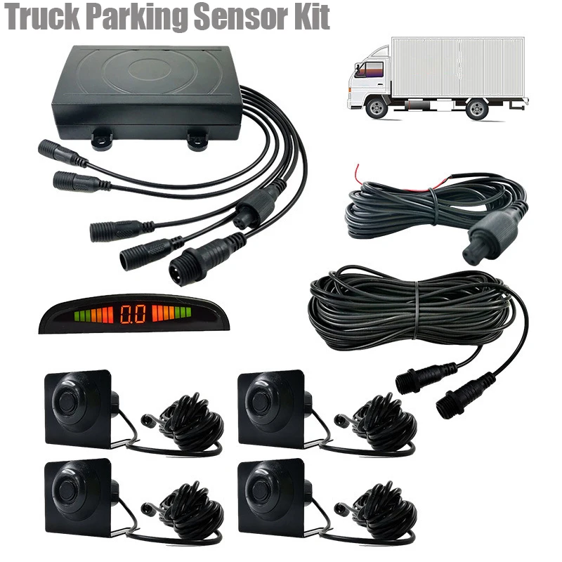24V Universal Truck LED Parking Sensor with 4 Radar Accurate Digital Display of Obstacle Distance Alarm Indicator Probe System
24V Universal Truck LED Parking Sensor with 4 Radar Accurate Digital Display of Obstacle Distance Alarm Indicator Probe System
