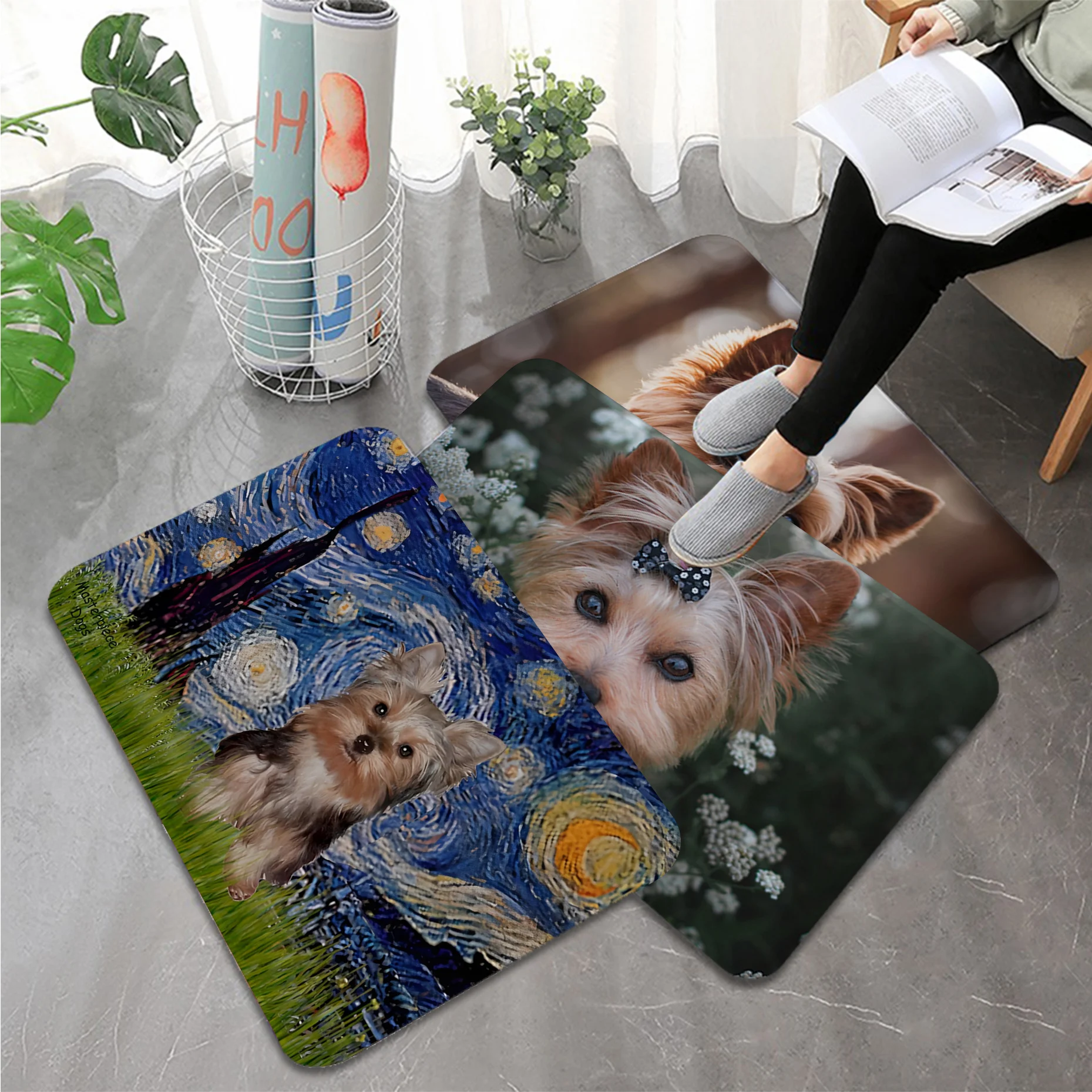 Cute MINI Yorkshire Dog Floor Carpet Cheaper Anti-slip Modern Living Room Balcony Printed Welcome Doormat
Cute MINI Yorkshire Dog Floor Carpet Cheaper Anti-slip Modern Living Room Balcony Printed Welcome Doormat