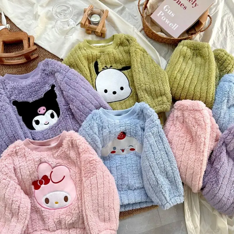 Sanrios Children Cinnamoroll Flannel Pajamas Anime Figure Tracksuit Winter Thicken Keep Warm Kids Girl Cartoon Sweet Kawaii Hot
Sanrios Children Cinnamoroll Flannel Pajamas Anime Figure Tracksuit Winter Thicken Keep Warm Kids Girl Cartoon Sweet Kawaii Hot