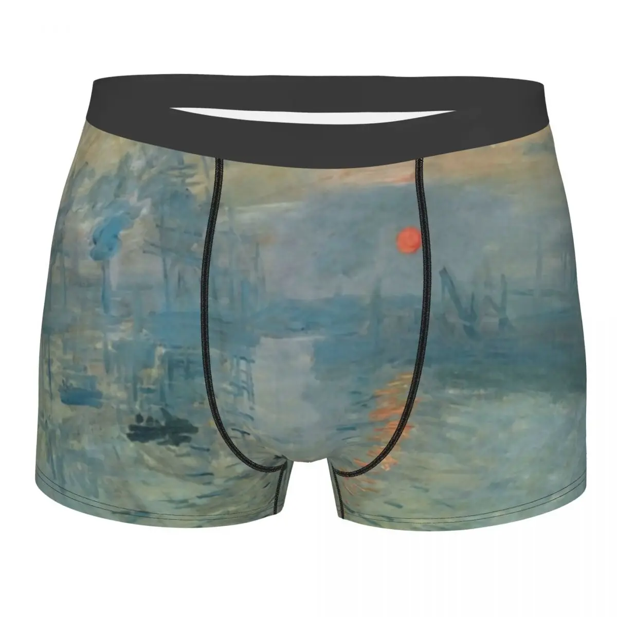 Индивидуальное нижнее белье Impression Sunrise, мужские эластичные трусы-боксеры Клода Моне
Индивидуальное нижнее белье Impression Sunrise, мужские эластичные трусы-боксеры Клода Моне