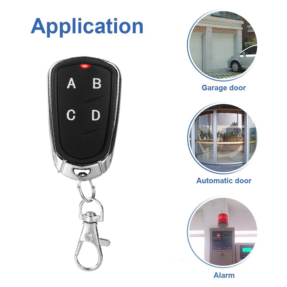 433Mhz 4CH Duplicator Remote Control Electric Gate Garage Door Opener remote Controller Fixed Rolling Code Cloning Code Car Key
433Mhz 4CH Duplicator Remote Control Electric Gate Garage Door Opener remote Controller Fixed Rolling Code Cloning Code Car Key