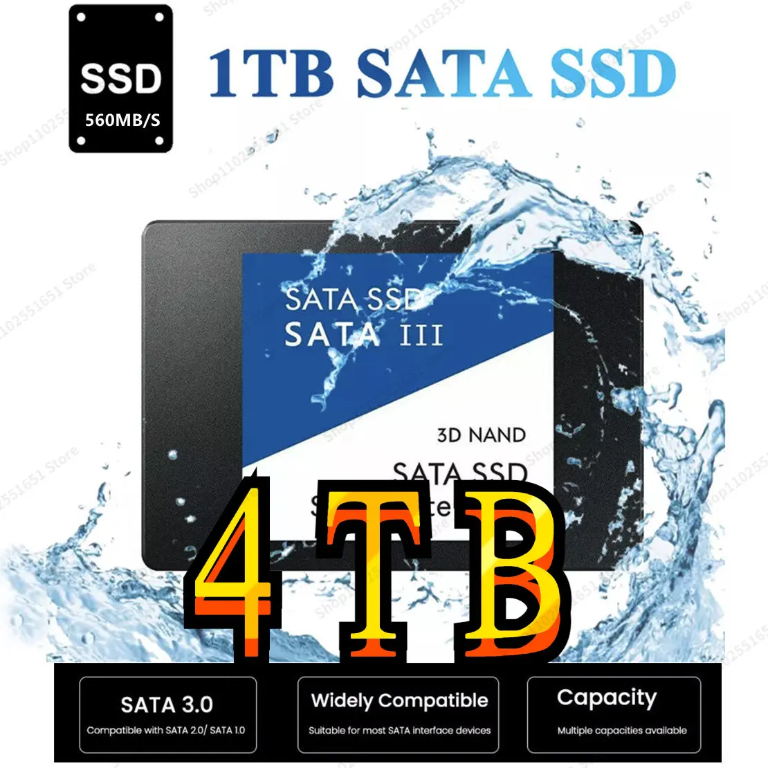 Fast SSD 2.5Inch 1TB Portable Solid State Disk 500GB 2TB HD SATA Hard Drives For notebook/Desktop/PC/Laptop Solid State Drive
Fast SSD 2.5Inch 1TB Portable Solid State Disk 500GB 2TB HD SATA Hard Drives For notebook/Desktop/PC/Laptop Solid State Drive