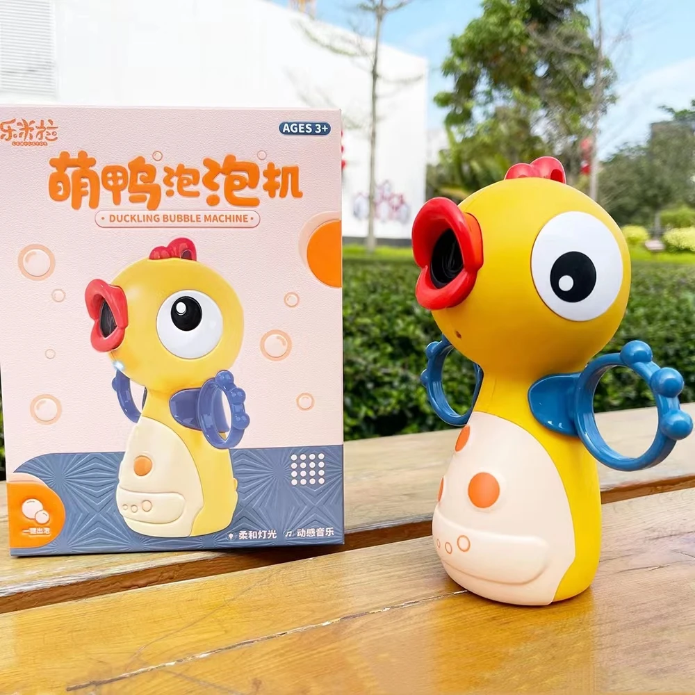Baby Summer Bubble Toy Cartoon Electric Duck Soap Gun Machine Outdoor Automatic Safe Children's Day Gift for Kids
Baby Summer Bubble Toy Cartoon Electric Duck Soap Gun Machine Outdoor Automatic Safe Children's Day Gift for Kids
