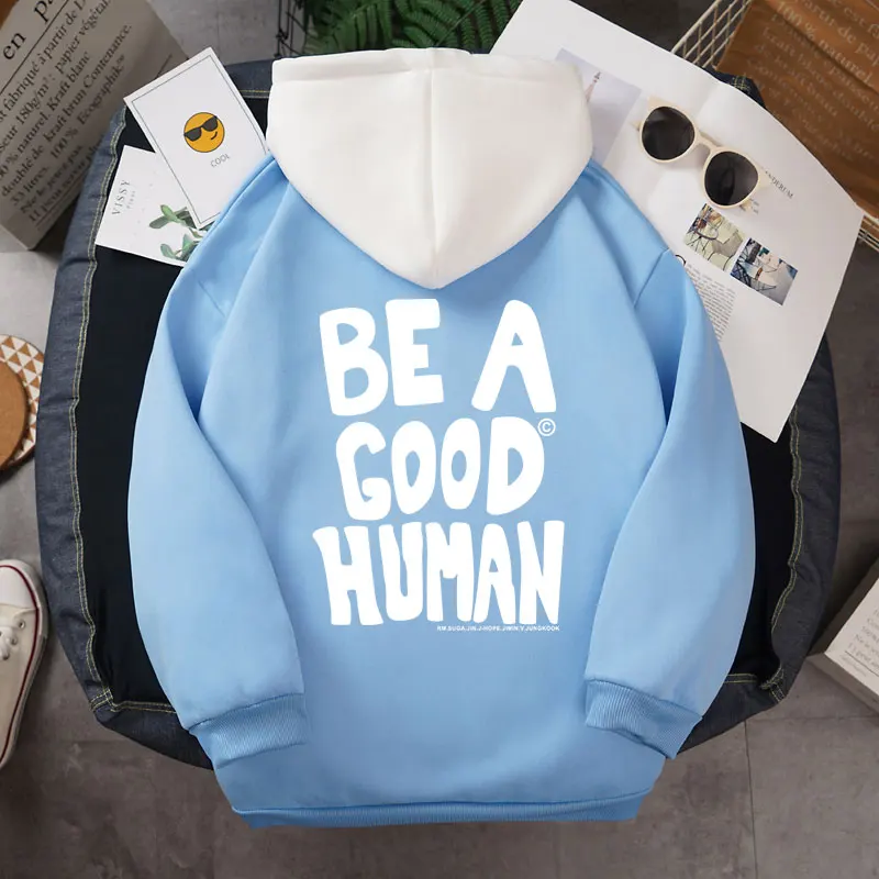 Y2k толстовки Bangtan Boys женские флисовые цветные сплайсинги NOMAD BE A GOOD HUMAN с буквенным принтом свободные толстовки топы женская одежда
Y2k толстовки Bangtan Boys женские флисовые цветные сплайсинги NOMAD BE A GOOD HUMAN с буквенным принтом свободные толстовки топы женская одежда