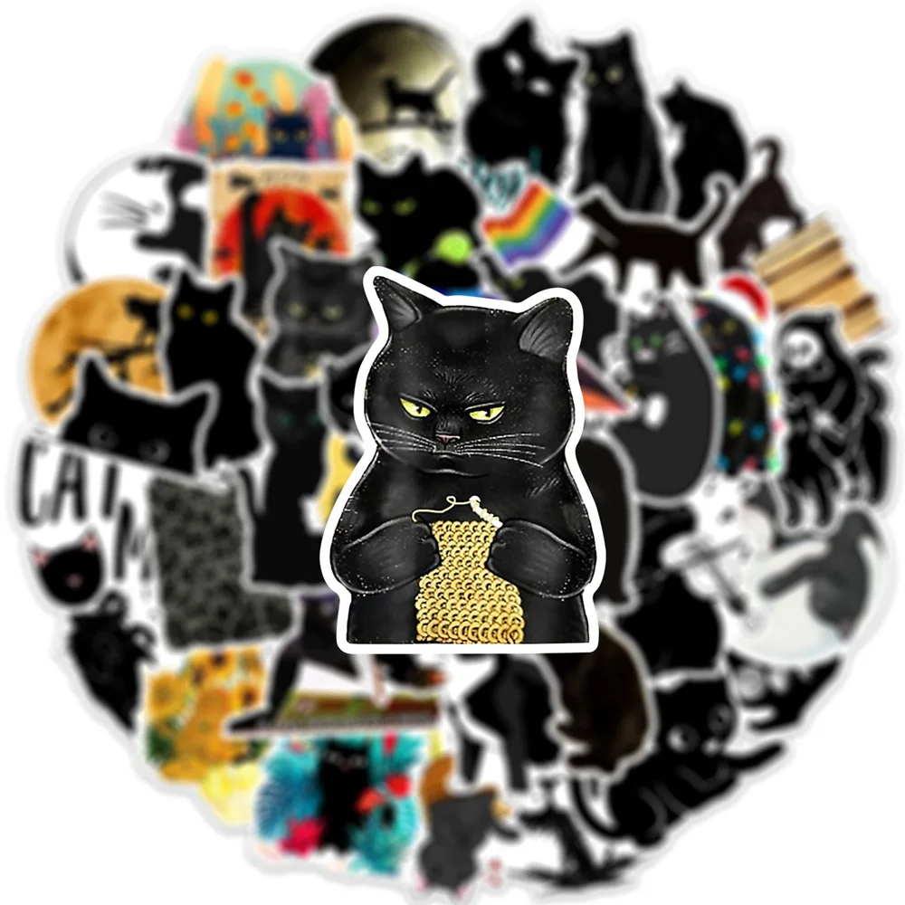 10/30/50pcs Cute Illustration Black Cat Stickers Decals Graffiti DIY Laptop Tablet Scrapbook Phone Waterproof Kids Sticker Toys
10/30/50pcs Cute Illustration Black Cat Stickers Decals Graffiti DIY Laptop Tablet Scrapbook Phone Waterproof Kids Sticker Toys