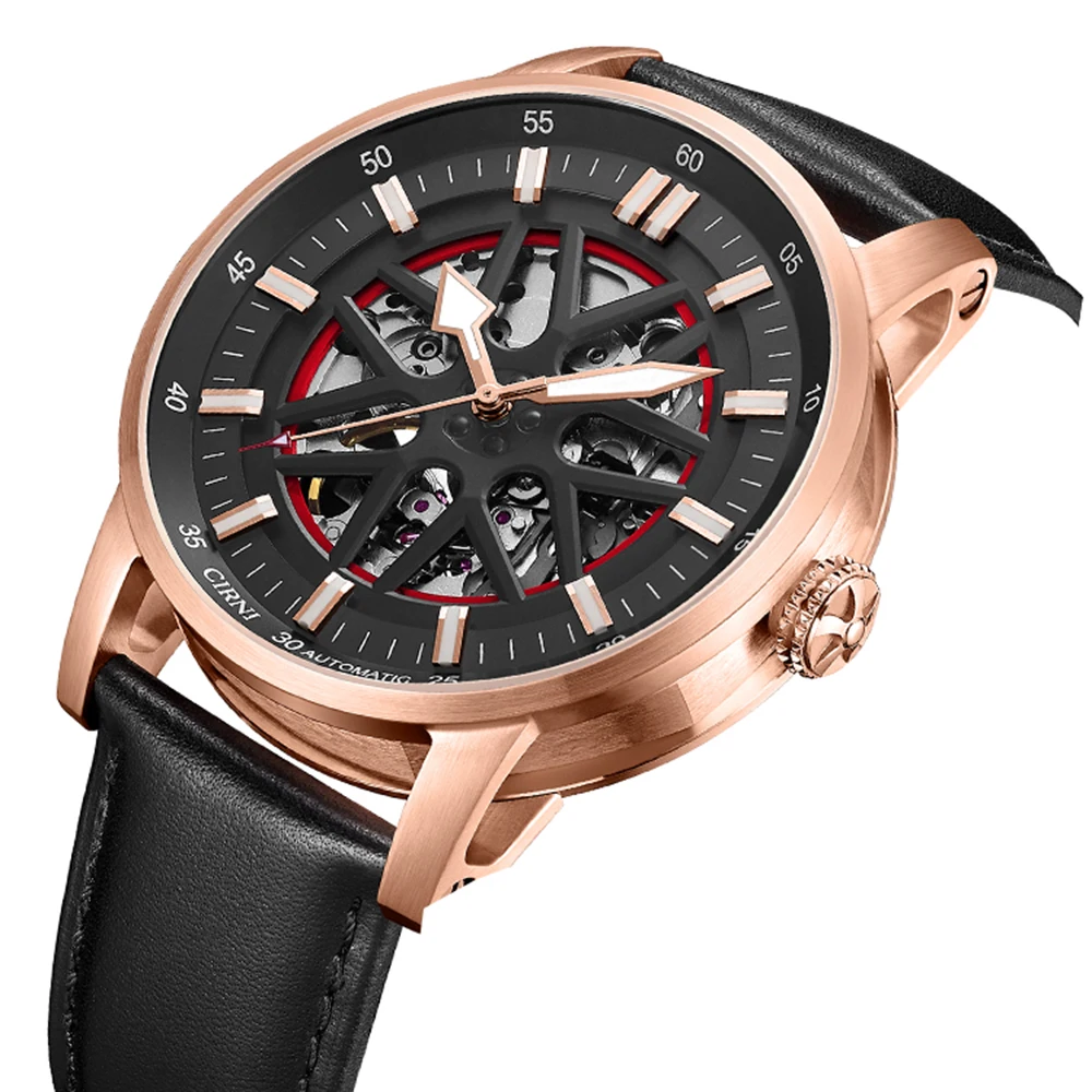 Sports Automatic Watch Men Luxury Skeleton Mechanical Wristwatches 42mm Stainless Steel Sapphire Glass Waterproof Clocks CIRNI
Sports Automatic Watch Men Luxury Skeleton Mechanical Wristwatches 42mm Stainless Steel Sapphire Glass Waterproof Clocks CIRNI