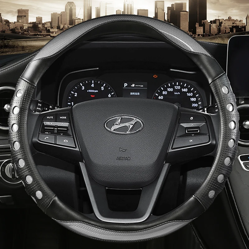 Чехол на руль из углеродного волокна для Hyundai Solaris Veloster Ix35 Kona Accent I40 Santa Fe ioniq Getz, автомобильные аксессуары
Чехол на руль из углеродного волокна для Hyundai Solaris Veloster Ix35 Kona Accent I40 Santa Fe ioniq Getz, автомобильные аксессуары