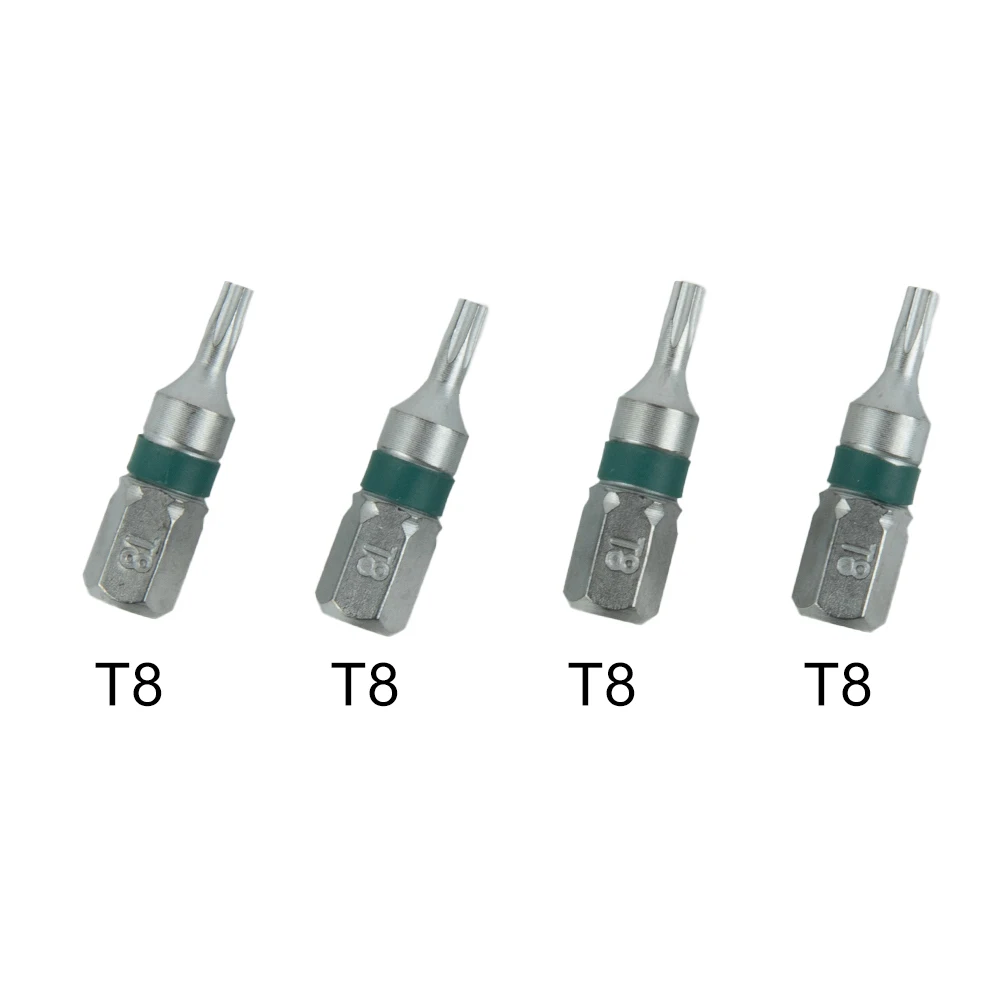 4Pcs Alloy Steel Magnetic T6-T40 Hex Head Screw Driver Bit 1/4inch Hex Shank 25mm Spanner For 1/4" Electric Hand Screwdriver
4Pcs Alloy Steel Magnetic T6-T40 Hex Head Screw Driver Bit 1/4inch Hex Shank 25mm Spanner For 1/4" Electric Hand Screwdriver