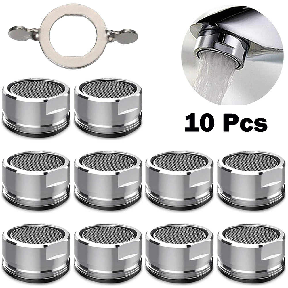 10x Water-saving Faucet, Faucet Aerator Replacement Filter Nozzle With Wrench, Bathroom Kitchen Faucet Accessories
10x Water-saving Faucet, Faucet Aerator Replacement Filter Nozzle With Wrench, Bathroom Kitchen Faucet Accessories