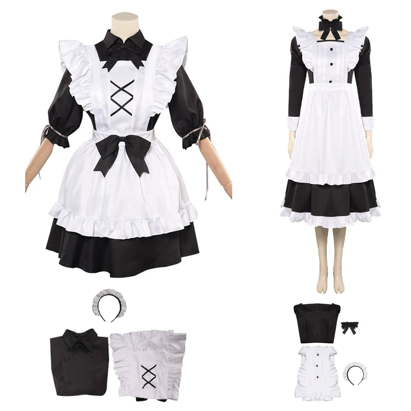 Anime Maid Cosplay Long Short Maid Dress Costume Original Clothes For Girls Skirt Outfits Fantasia Women Halloween Party Suit
Anime Maid Cosplay Long Short Maid Dress Costume Original Clothes For Girls Skirt Outfits Fantasia Women Halloween Party Suit