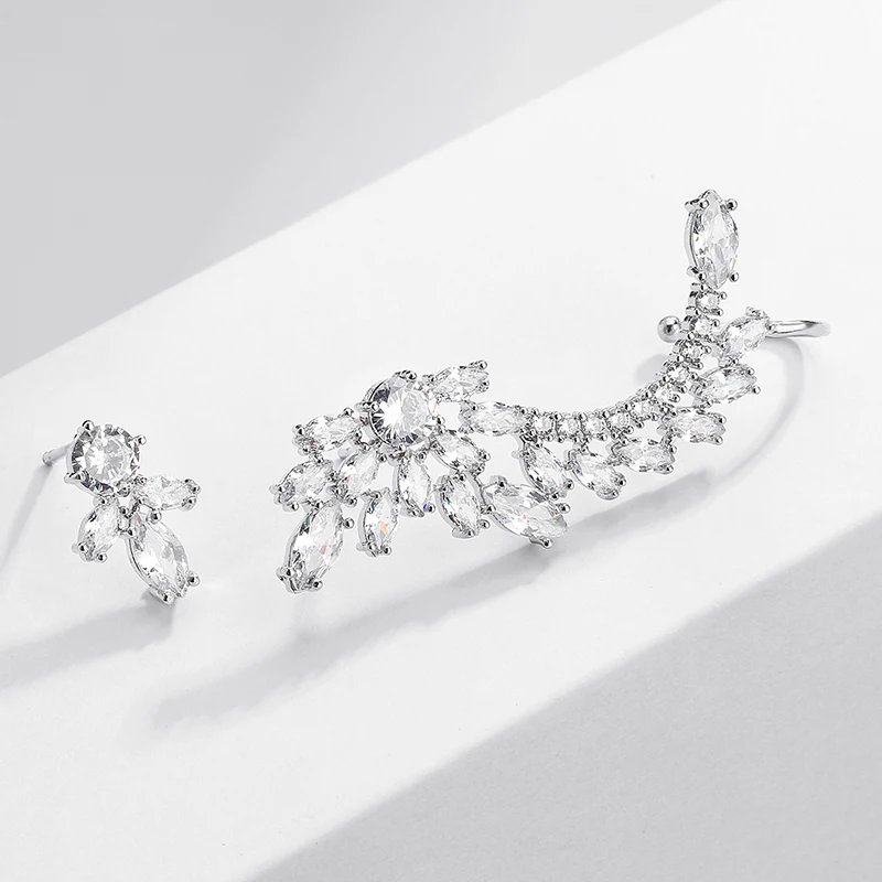 Korean Style Fashion Elegant Romantic White Geometric Zircon Clip Earrings for Womens Wedding Jewelry Party Accessories
Korean Style Fashion Elegant Romantic White Geometric Zircon Clip Earrings for Womens Wedding Jewelry Party Accessories
