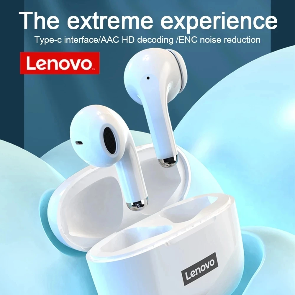 2021 New Lenovo LP40 TWS Bluetooth 5.1 Wireless Earphone Earbuds Stereo Noise Reduction Bass Touch Control Long Standby Headset |