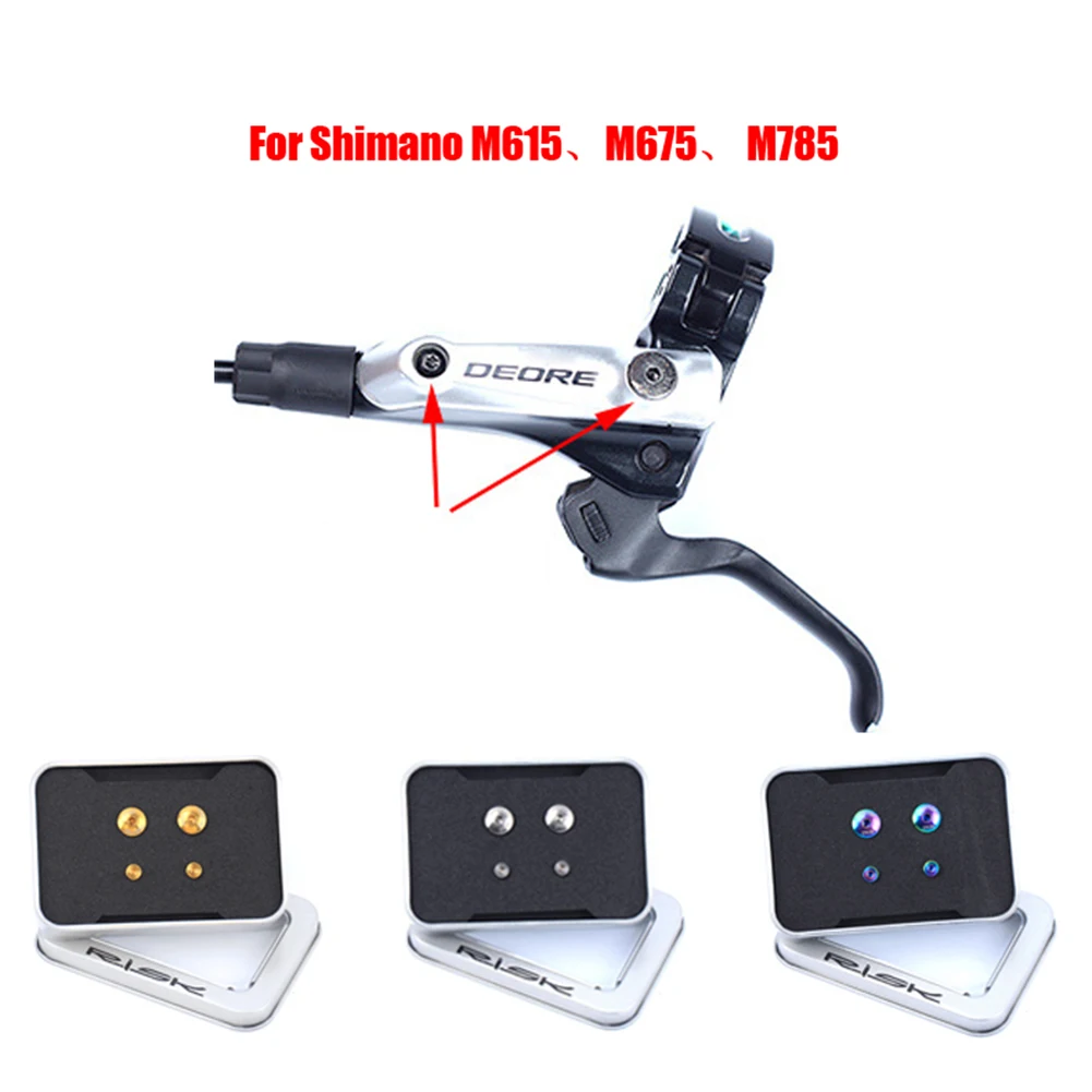 4pcs Bike Oil Disc Screw Bicycle Brake Lever Bleed Titanium Screw For Shimano XT SLX Zee Deore M615/675/785 Cycling Accessories
4pcs Bike Oil Disc Screw Bicycle Brake Lever Bleed Titanium Screw For Shimano XT SLX Zee Deore M615/675/785 Cycling Accessories