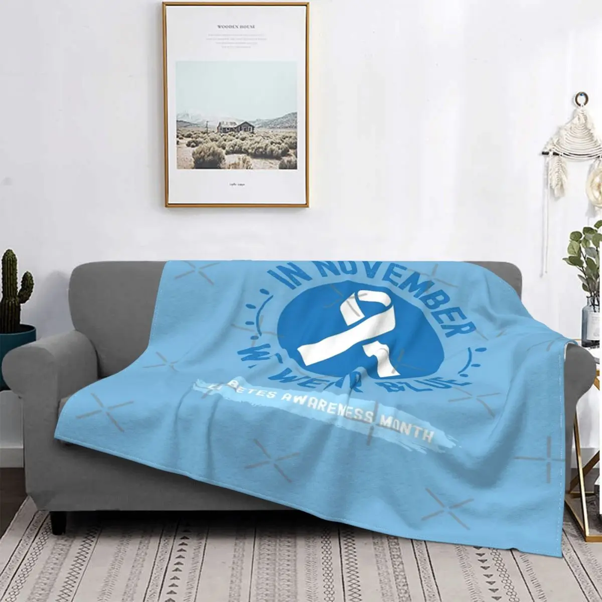 En November We Wear Blue 3, colcha de cama a cuadros, manta Kawaii, colchas para camas
En November We Wear Blue 3, colcha de cama a cuadros, manta Kawaii, colchas para camas