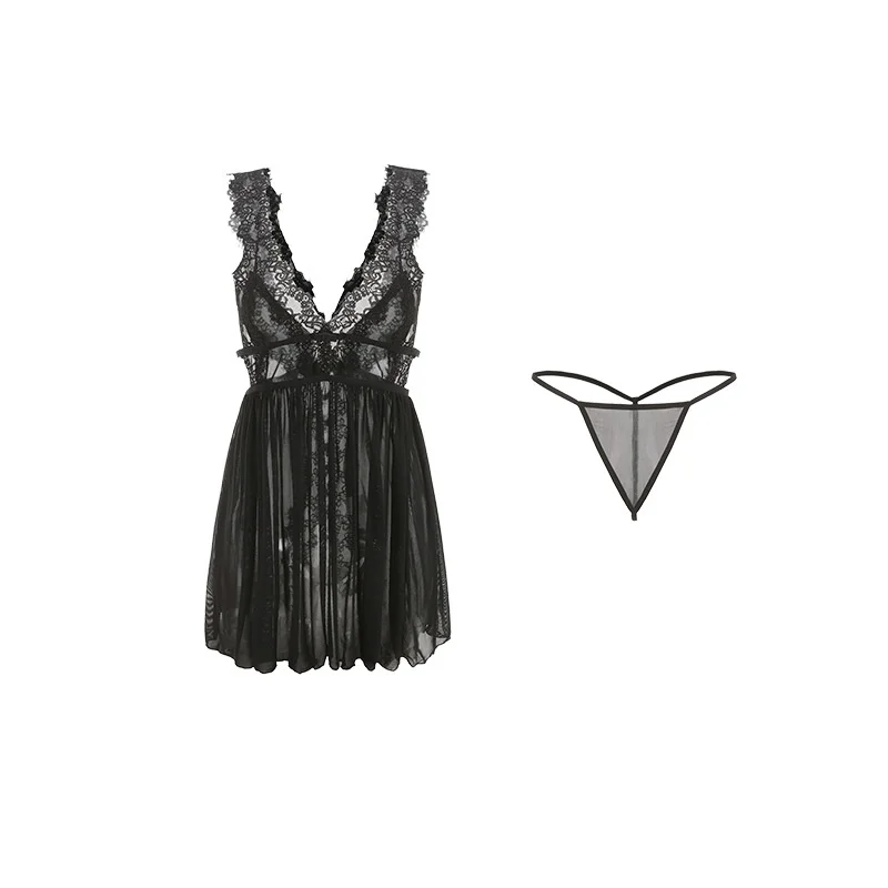 Fun Underwear Large Size Temptation Passion Perspective Suspender Nightdress Sexy Mesh Deep V Backless Pajamas
Fun Underwear Large Size Temptation Passion Perspective Suspender Nightdress Sexy Mesh Deep V Backless Pajamas