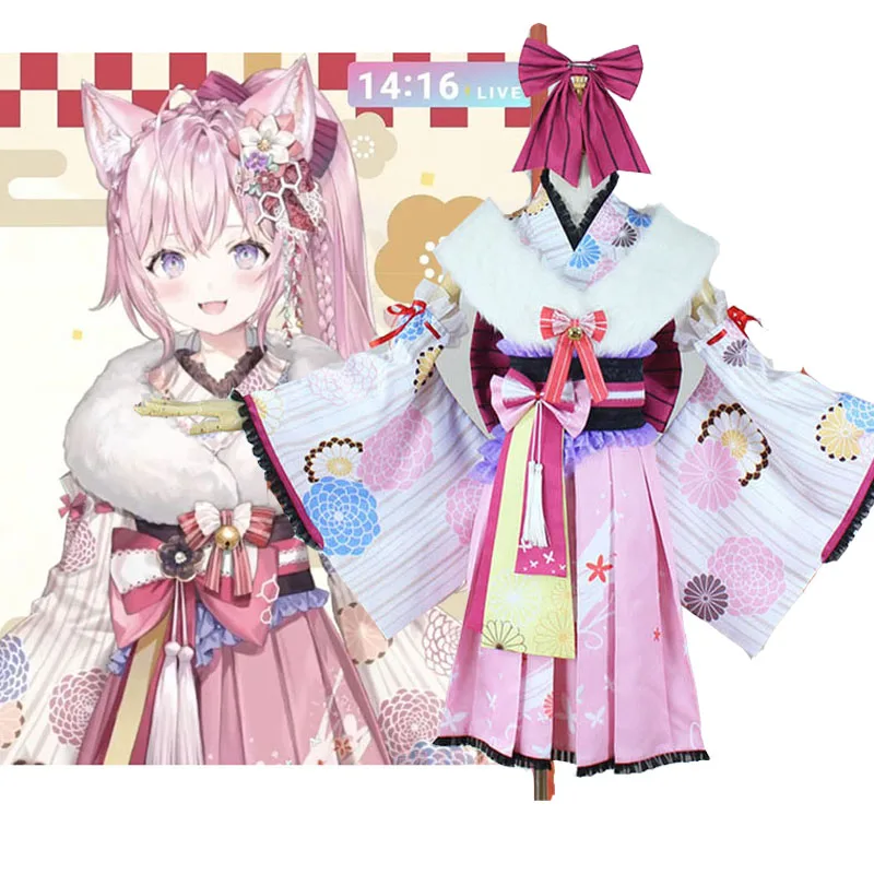 Vtuber Hololive Hakui Koyori Kimono Dress Cosplay Costume Halloween Party Suit Role Play Clothing Customizstion
Vtuber Hololive Hakui Koyori Kimono Dress Cosplay Costume Halloween Party Suit Role Play Clothing Customizstion