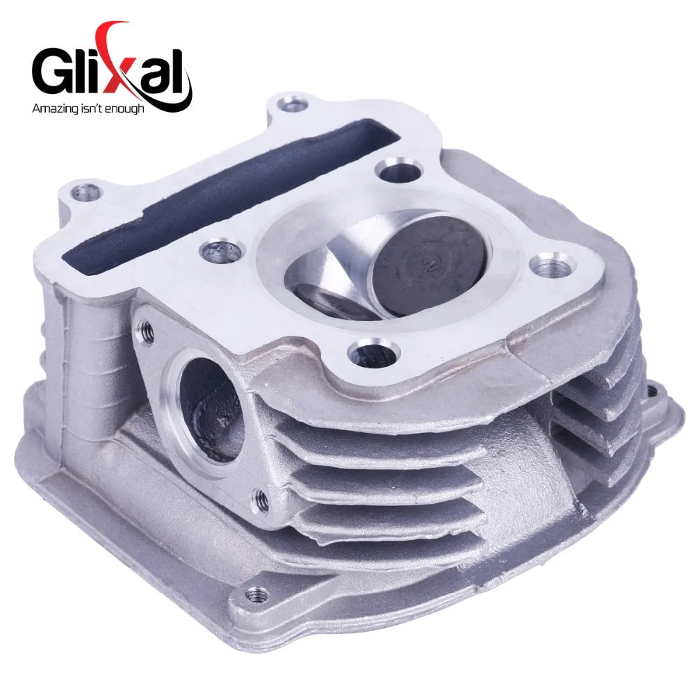 

Glixal GY6 150cc Chinese Scooter Engine 57.4mm Cylinder Head Assy with Valves for 4T 157QMJ ATV Go-Kart Buggy Moped Quad