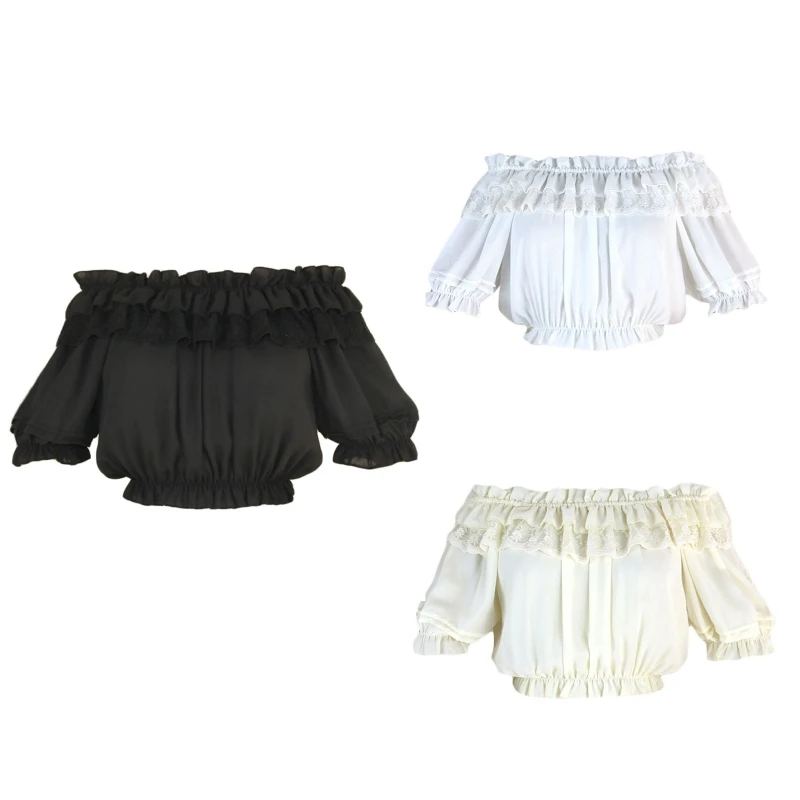 Женский шифоновый укороченный топ MXMA В Викторианском Стиле Лолита с пышными рукавами и оборками кружевная блузка
Женский шифоновый укороченный топ MXMA В Викторианском Стиле Лолита с пышными рукавами и оборками кружевная блузка