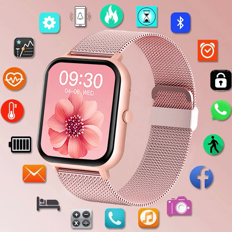 2023 New 1.83 Inch Smart Watch Women Full Touch Screen Bluetooth Call Sport Fitness Waterproof Smartwatch Women For Android iOS
2023 New 1.83 Inch Smart Watch Women Full Touch Screen Bluetooth Call Sport Fitness Waterproof Smartwatch Women For Android iOS