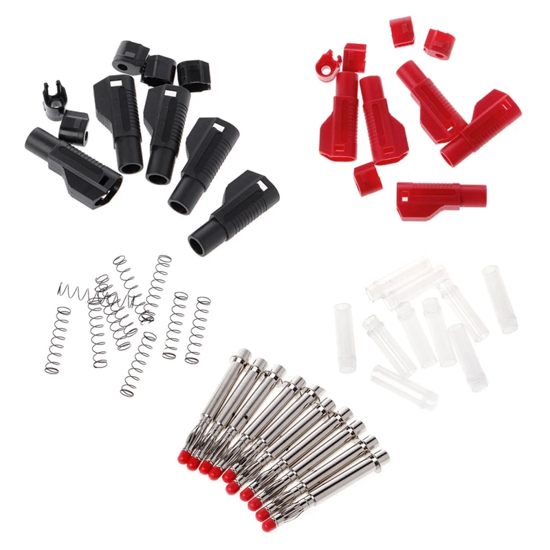 10 Pcs 4mm Male Retractable Sheath Stackable Banana Plug Wire Solder Connector
10 Pcs 4mm Male Retractable Sheath Stackable Banana Plug Wire Solder Connector