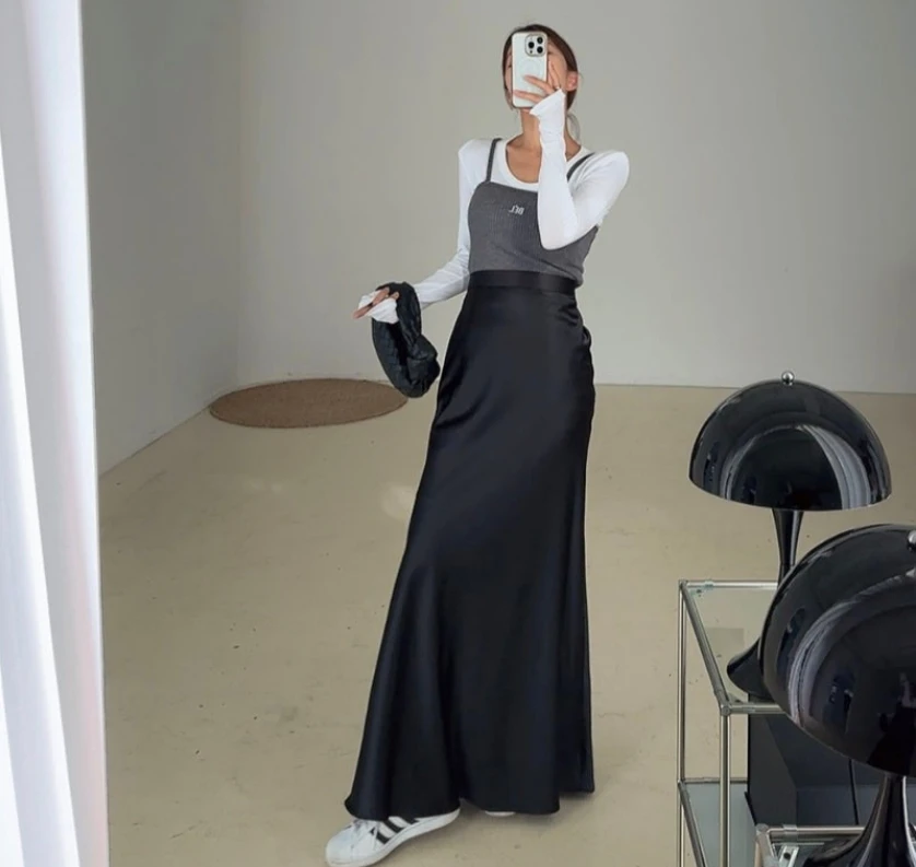 Южная Корея шикарная Осенняя французская Милая тонкая юбка выше колена с высокой талией длинная юбка-трапеция для детей
Южная Корея шикарная Осенняя французская Милая тонкая юбка выше колена с высокой талией длинная юбка-трапеция для детей