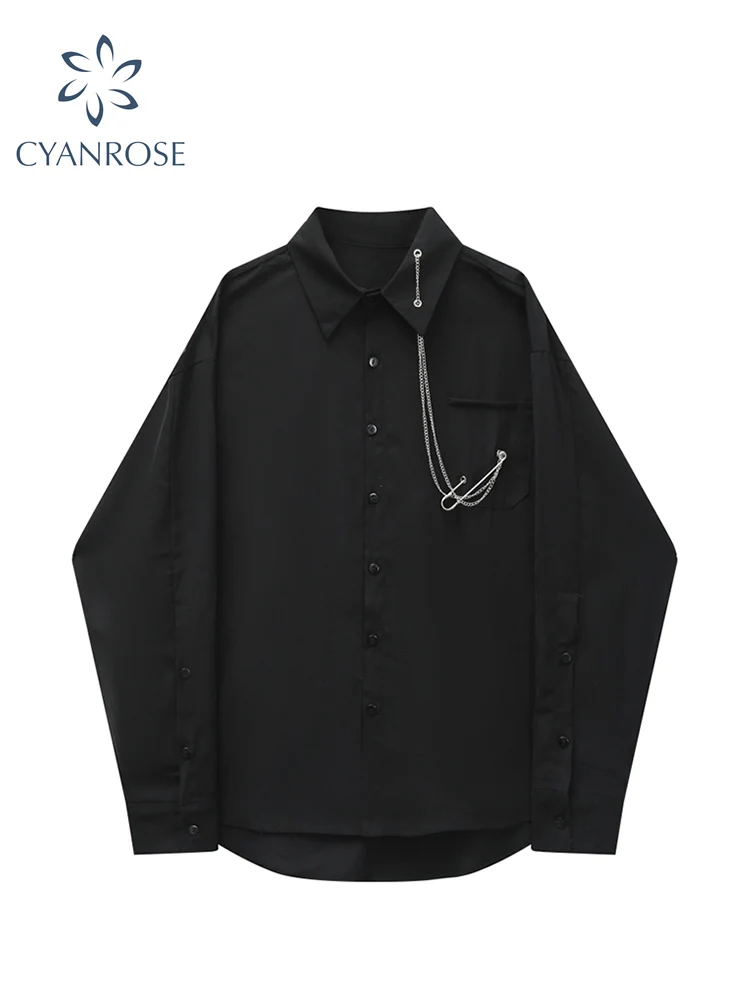 2022 Gothic Women Shirt Long Sleeve Y2K Punk Black Blouses Loose Casual Vintage Harajuku Streetwear Unisex BF Style Hip Hop Tops
2022 Gothic Women Shirt Long Sleeve Y2K Punk Black Blouses Loose Casual Vintage Harajuku Streetwear Unisex BF Style Hip Hop Tops