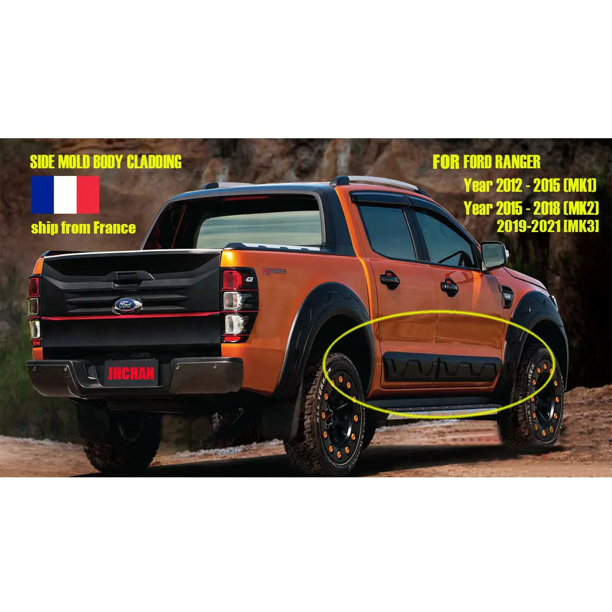 Door Molding Body Cladding FOR FORD RANGER WILDTRAK 2012 2013 2014 2015 2016 2017 2018 2019 2020 2021 XL PX PX2 PX3 XLT T6 T7 T8
Door Molding Body Cladding FOR FORD RANGER WILDTRAK 2012 2013 2014 2015 2016 2017 2018 2019 2020 2021 XL PX PX2 PX3 XLT T6 T7 T8