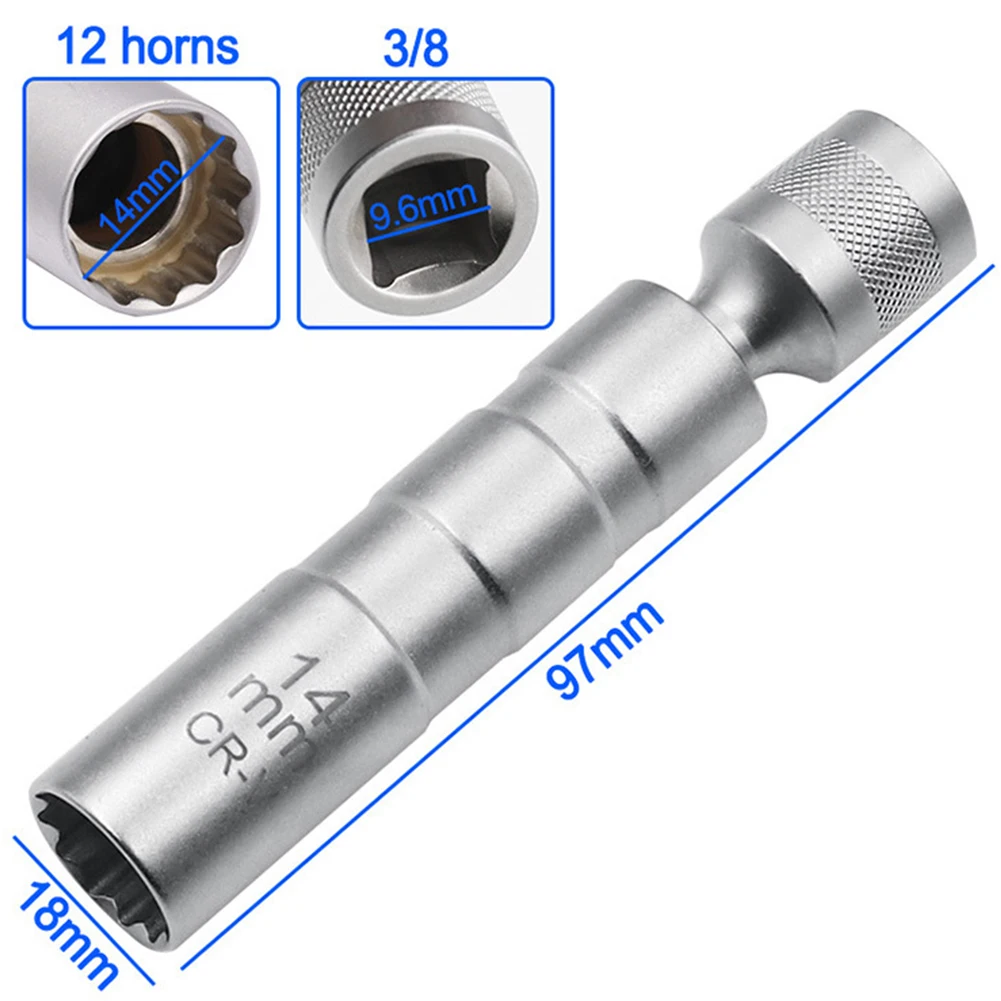 2pcs 14mm&16mm Thin Wall Joint Spark Plug Socket Wrench Magnetic Wrench Chrome Vanadium Steel Rust Resistence Removal Tools
2pcs 14mm&16mm Thin Wall Joint Spark Plug Socket Wrench Magnetic Wrench Chrome Vanadium Steel Rust Resistence Removal Tools