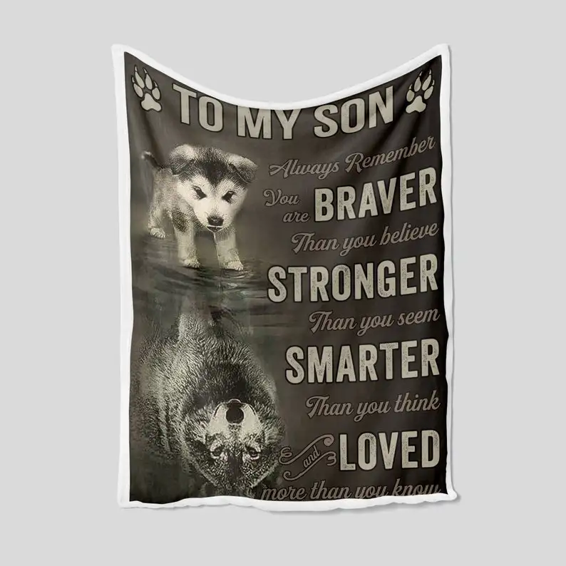 To My Son Blanket, Wolf Blanket, Son Blanket, Family Throw Blanket - Blankets for girls and boys, Blanket For Gift,
To My Son Blanket, Wolf Blanket, Son Blanket, Family Throw Blanket - Blankets for girls and boys, Blanket For Gift,