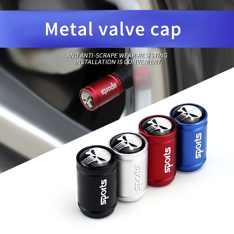 4Pcs Anti Theft Tire Valve Caps Sport Style Stem Covers Dust Proof Caps for Wheels Decorative Tyre Zinc Alloy Auto Accessories
4Pcs Anti Theft Tire Valve Caps Sport Style Stem Covers Dust Proof Caps for Wheels Decorative Tyre Zinc Alloy Auto Accessories