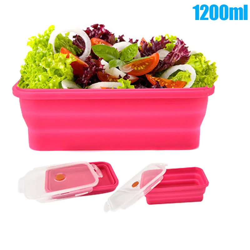 Silicone Bento Box Folding Lunch Bowl Food Storage Container Boxes Tableware XH8Z
Silicone Bento Box Folding Lunch Bowl Food Storage Container Boxes Tableware XH8Z