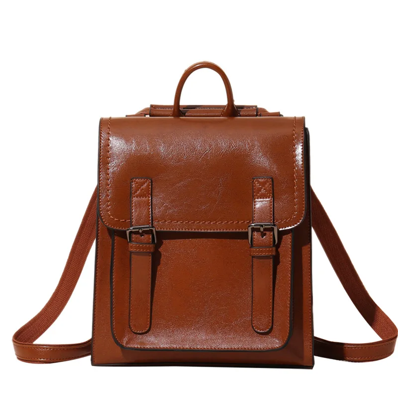 Women's Backpack 2023 New European and American Style All-Match Genuine Leather Women's Bag Fashion Oil Wax Cowhide Women's Back
Women's Backpack 2023 New European and American Style All-Match Genuine Leather Women's Bag Fashion Oil Wax Cowhide Women's Back