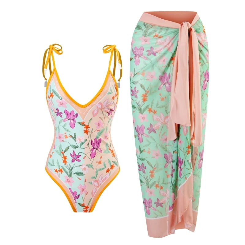 Womens High Waisted Tankinis Set with Skirt Monokini Bikinis Split Printed Swimsuit Ruffled Tummy Control Swimming Suit
Womens High Waisted Tankinis Set with Skirt Monokini Bikinis Split Printed Swimsuit Ruffled Tummy Control Swimming Suit