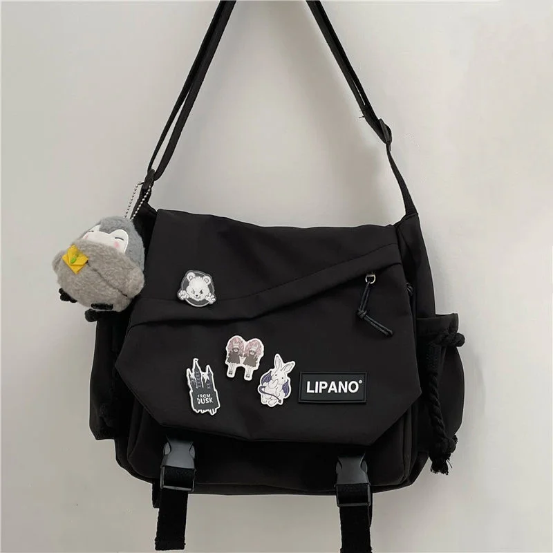 Нейлоновые диагональные сумки через плечо, молодежная модная повседневная женская сумка большой вместимости, однотонная холщовая женская ... 
Нейлоновые диагональные сумки через плечо, молодежная модная повседневная женская сумка большой вместимости, однотонная холщовая женская ...