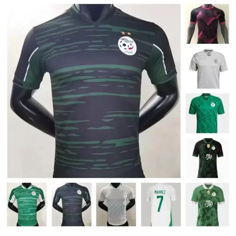 

2021 2022 Algeria home MAHREZ Soccer Jerseys algeria 20 21 ATAL FEGHOULI SLIMANI BRAHIMI white BENNACER Football Shirts camiseta