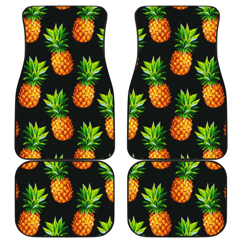 Black Pineapple Pattern Print Front and Back Car Floor Mats Heavy Carpet Front and Rear Full Set 4PCs Pack
Black Pineapple Pattern Print Front and Back Car Floor Mats Heavy Carpet Front and Rear Full Set 4PCs Pack