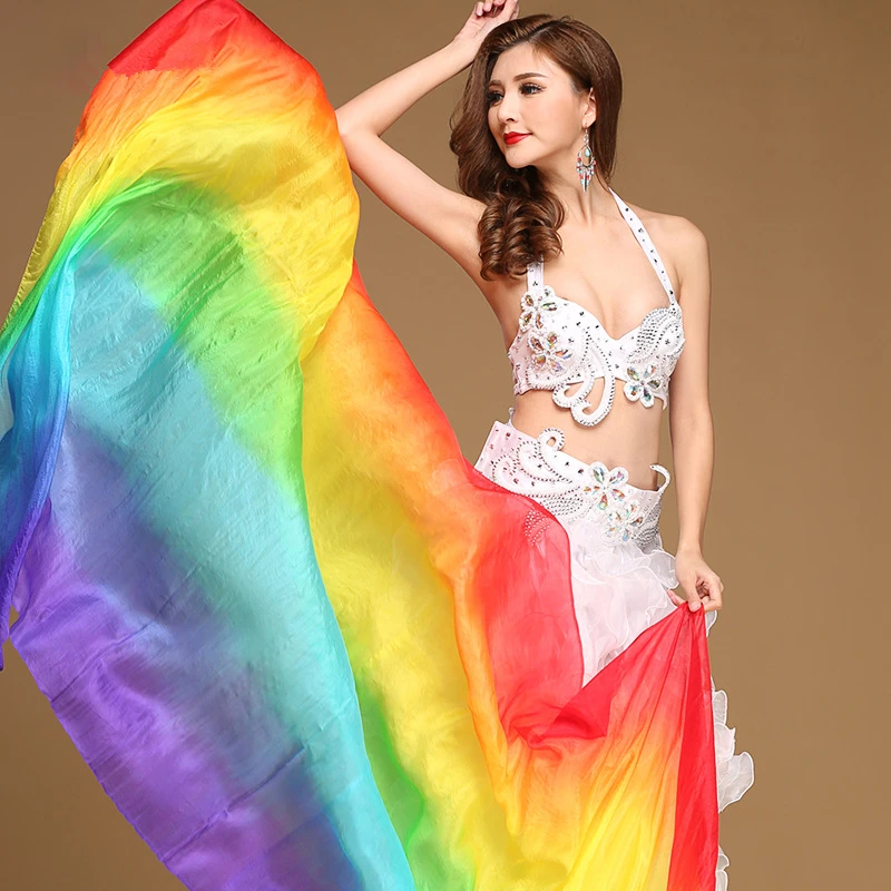 Performance Dance Accessory veil Gradual Colors Light Scarf 250cm Rainbow Shawl Women Belly Dance Silk Veils
Performance Dance Accessory veil Gradual Colors Light Scarf 250cm Rainbow Shawl Women Belly Dance Silk Veils