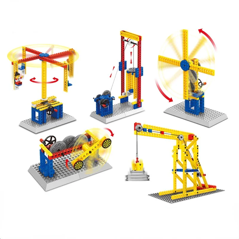 165pcs plastic wooden block assembly carousel windmill crane lift manual building block children's toy gift 
165pcs plastic wooden block assembly carousel windmill crane lift manual building block children's toy gift